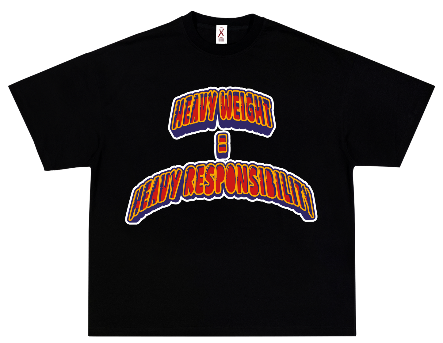 HEAVY RESPONSIBILITY – OVERSIZED TERRY T-SHIRT (GYM)