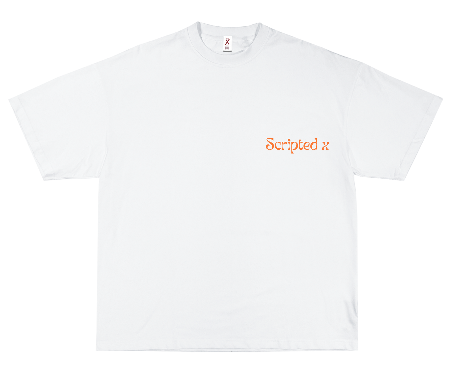 SCRIPTEDX HAND DESIGN – OVERSIZED TERRY T-SHIRT