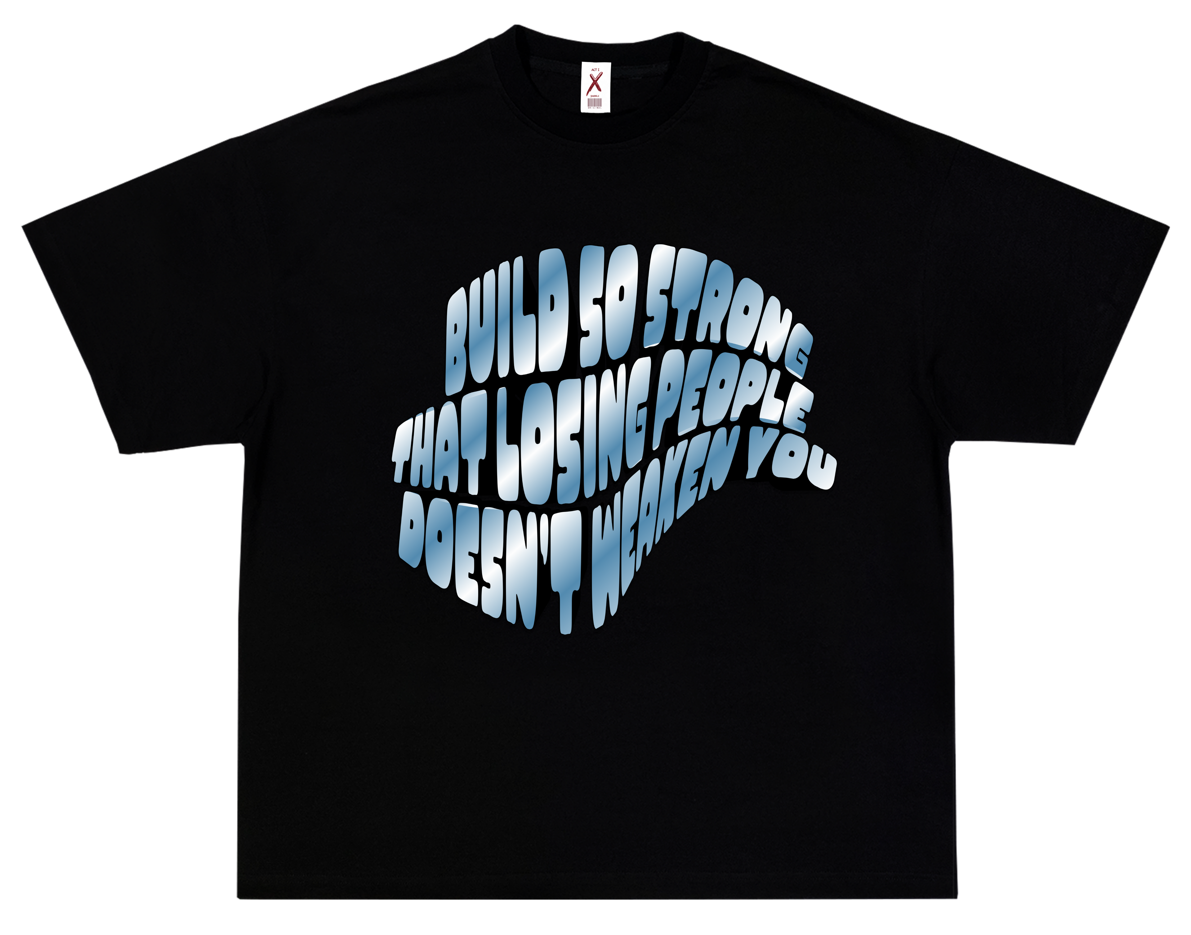 BUILD STRONG – OVERSIZED TERRY T-SHIRT