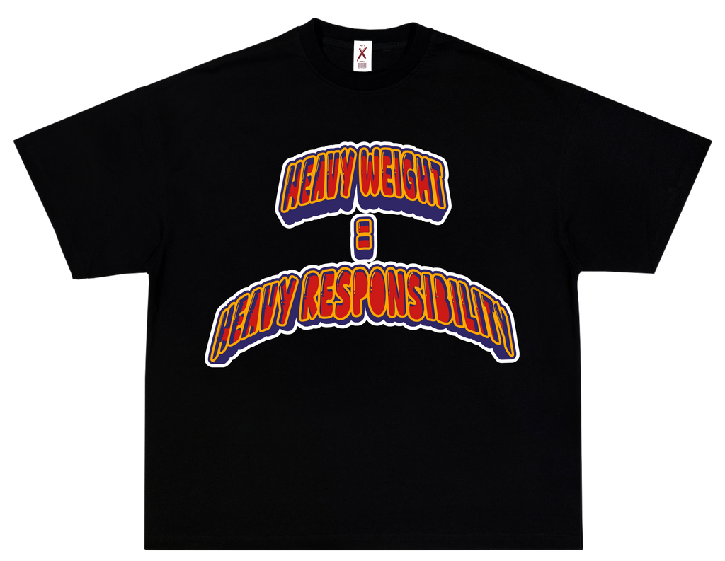 HEAVY RESPONSIBILITY – OVERSIZED TERRY T-SHIRT (GYM)