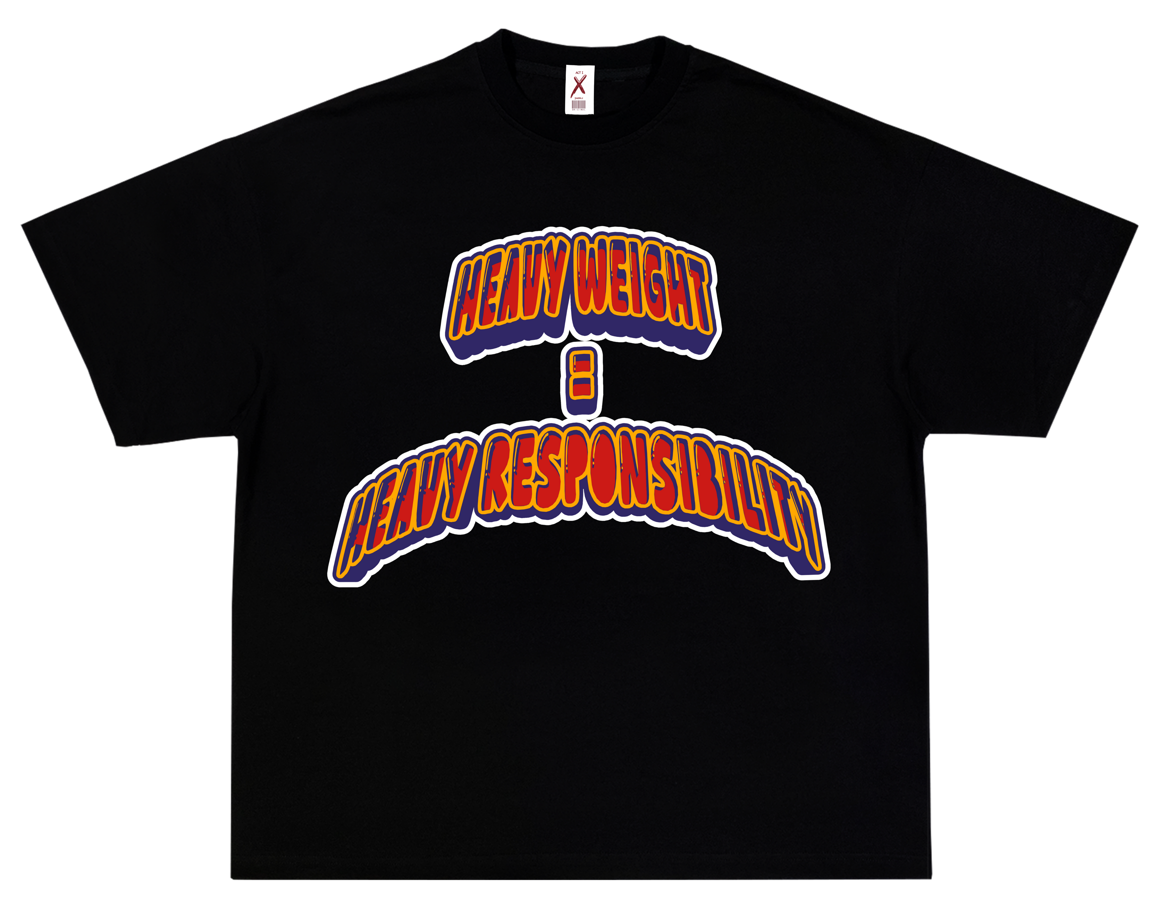 HEAVY RESPONSIBILITY – OVERSIZED TERRY T-SHIRT (GYM)
