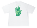 SCRIPTEDX HAND DESIGN – OVERSIZED TERRY T-SHIRT