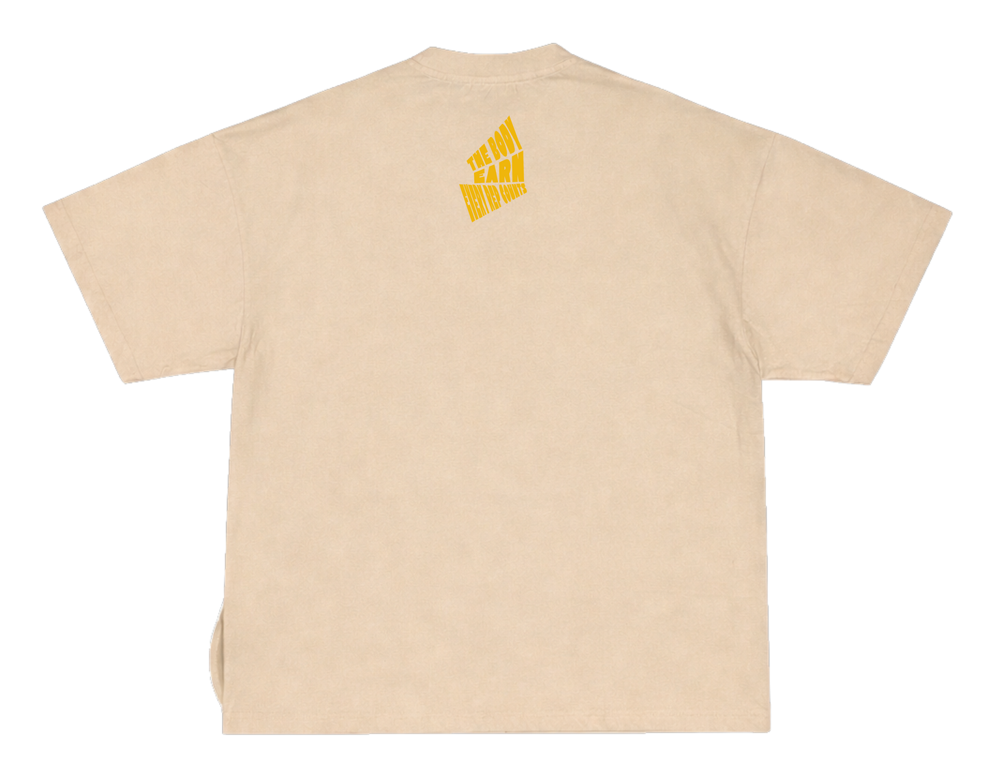 THE BODY EARNS EVERY REP – OVERSIZED STANDARD T-SHIRT