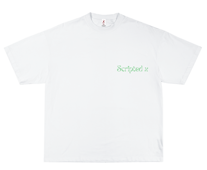 SCRIPTEDX HAND DESIGN – OVERSIZED TERRY T-SHIRT