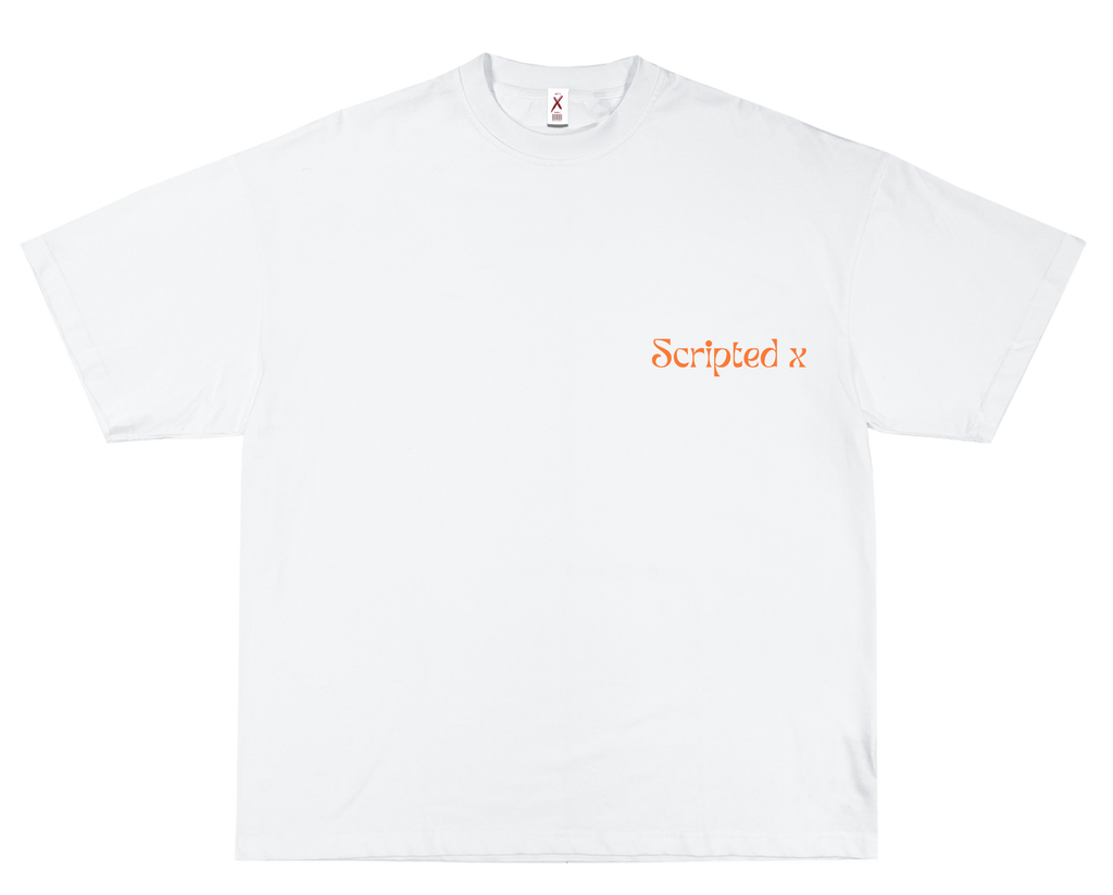 SCRIPTEDX HAND DESIGN – OVERSIZED TERRY T-SHIRT