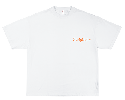 SCRIPTEDX HAND DESIGN – OVERSIZED TERRY T-SHIRT