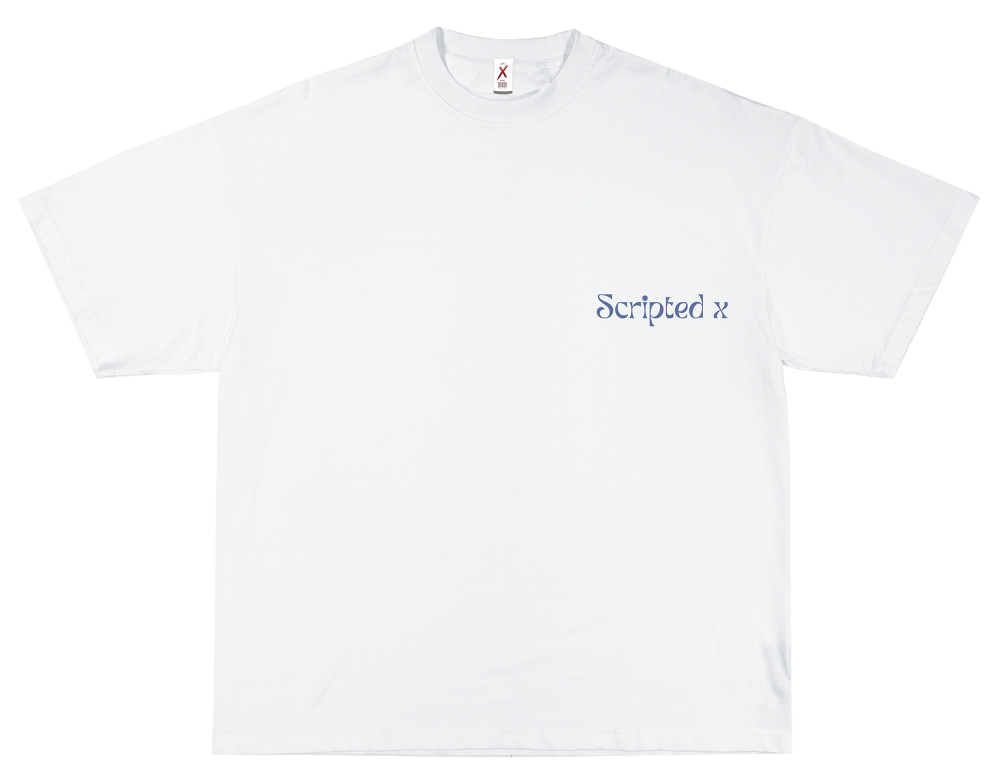 SCRIPTEDX HAND DESIGN – OVERSIZED TERRY T-SHIRT
