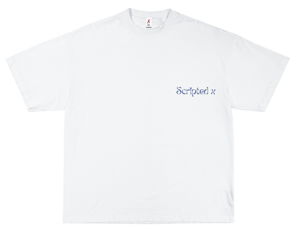 SCRIPTEDX HAND DESIGN – OVERSIZED TERRY T-SHIRT