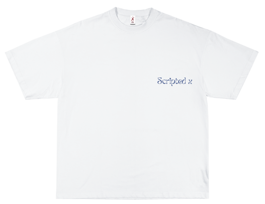 SCRIPTEDX HAND DESIGN – OVERSIZED TERRY T-SHIRT