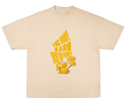 THE BODY EARNS EVERY REP – OVERSIZED STANDARD T-SHIRT