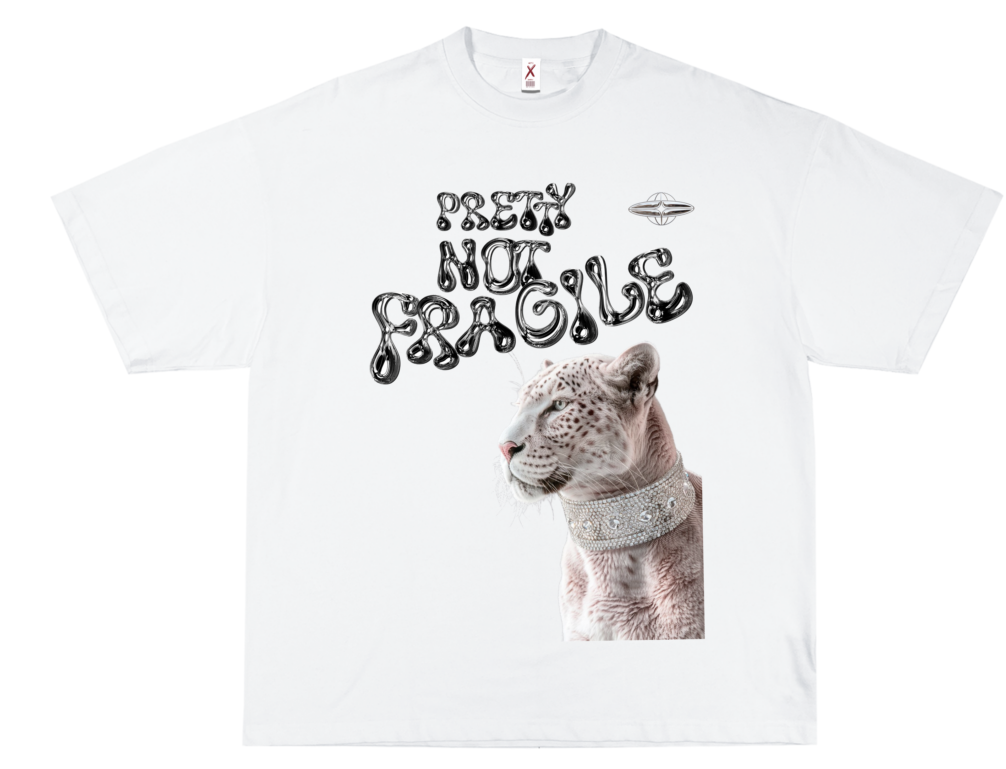 PRETTY NOT FRAGILE – UNISEX OVERSIZED CLASSIC T-SHIRT