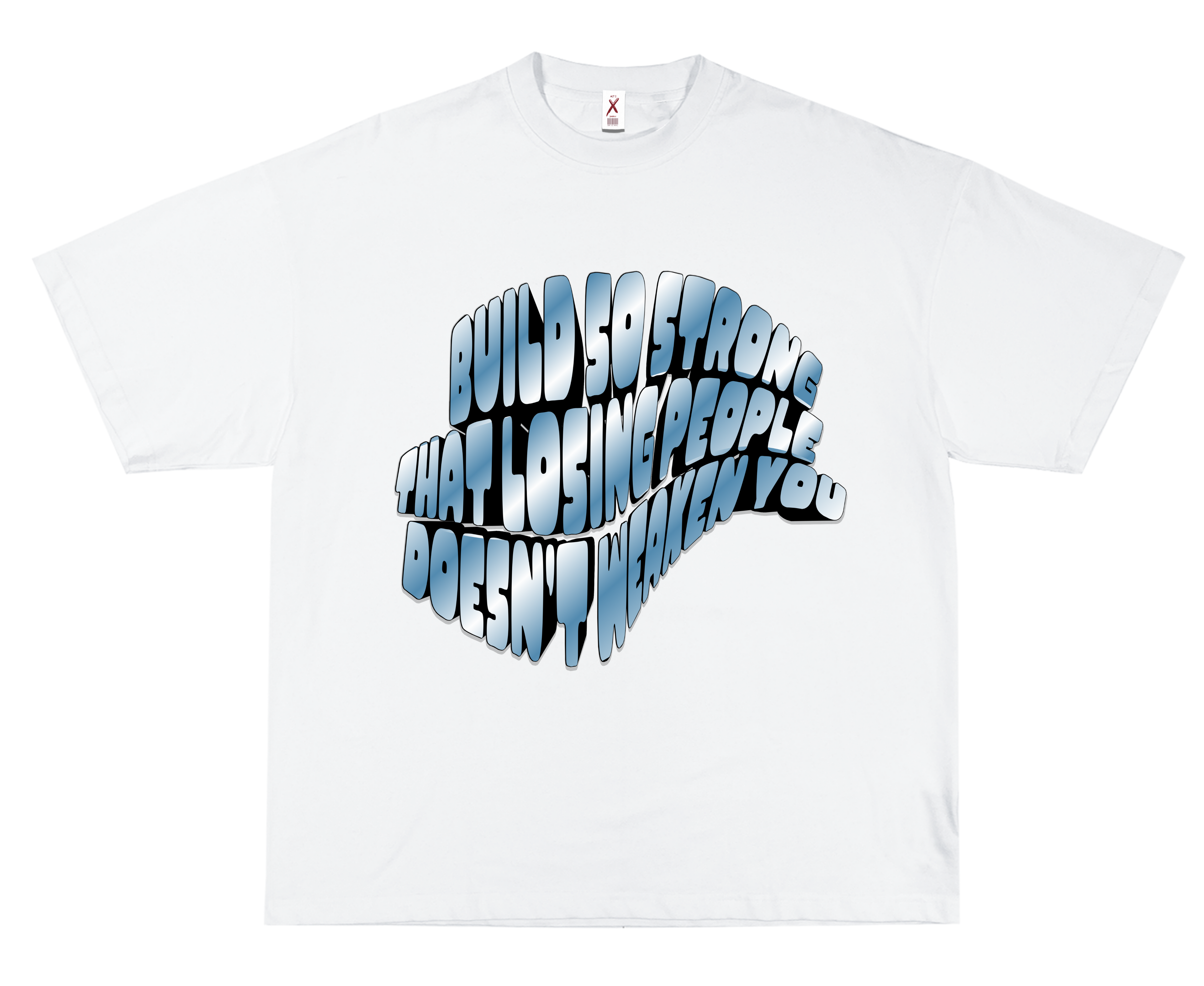 BUILD STRONG – OVERSIZED TERRY T-SHIRT