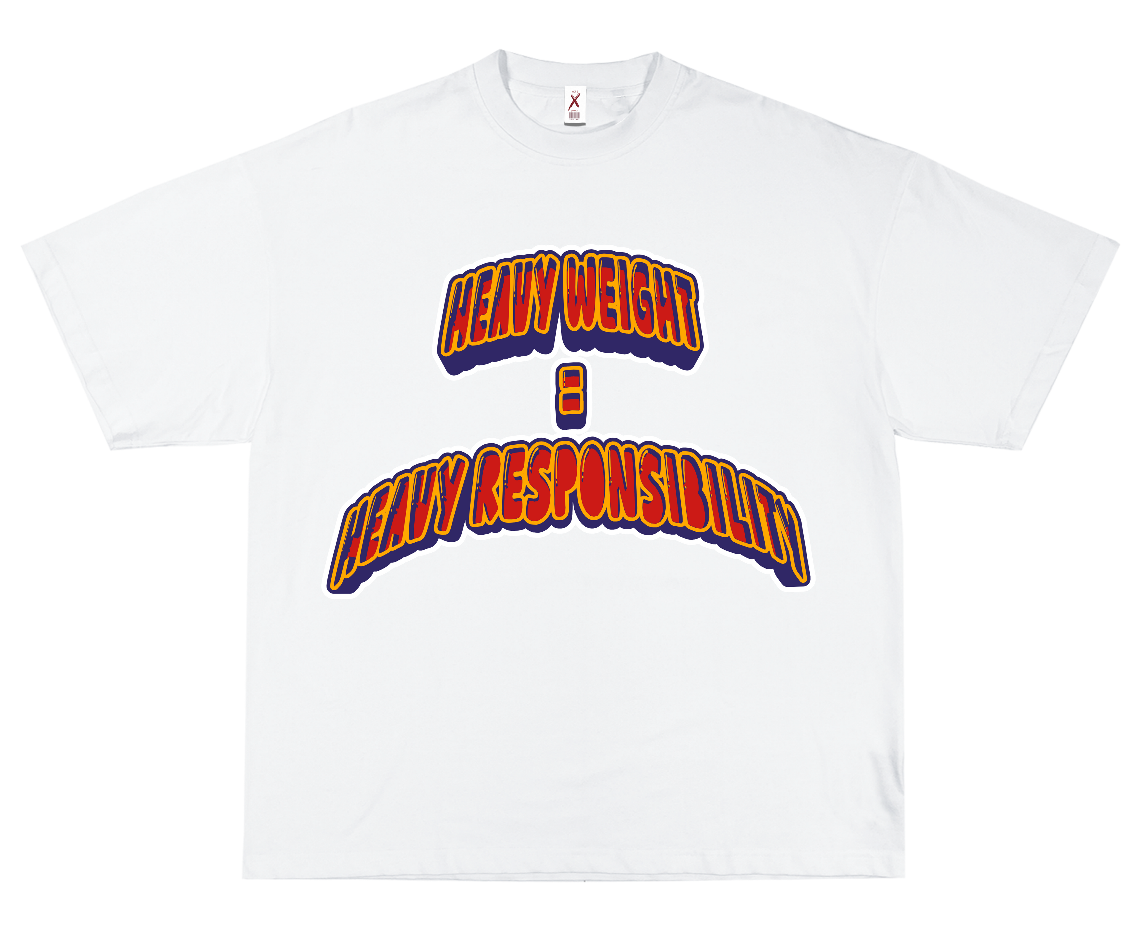HEAVY RESPONSIBILITY – OVERSIZED TERRY T-SHIRT (GYM)