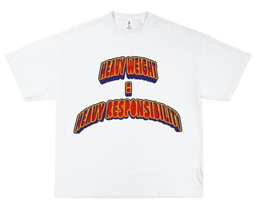 HEAVY RESPONSIBILITY – OVERSIZED TERRY T-SHIRT (GYM)