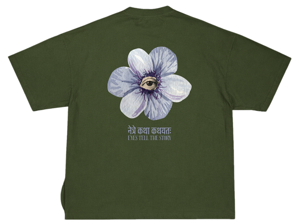 नेत्रे कथा कथयतः – UNISEX OVERSIZED CLASSIC T-SHIRT