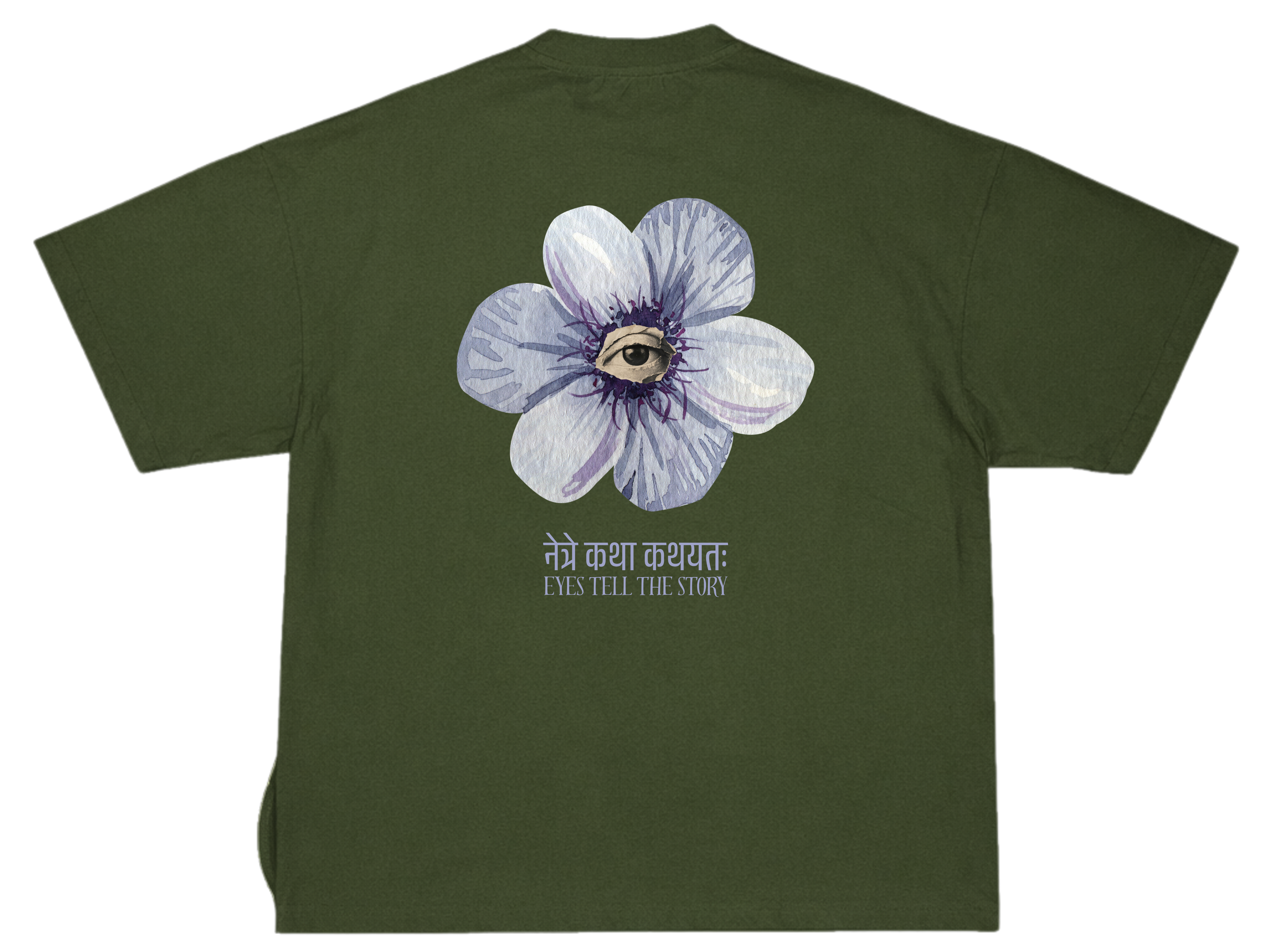 नेत्रे कथा कथयतः – UNISEX OVERSIZED CLASSIC T-SHIRT