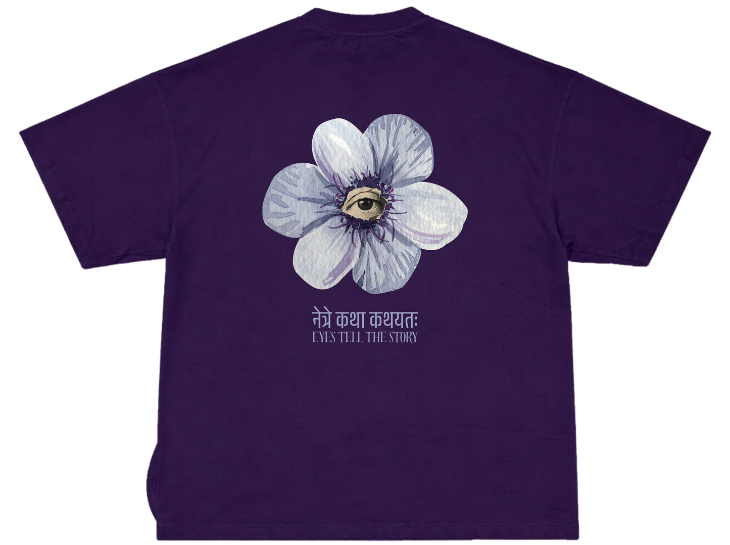 नेत्रे कथा कथयतः – UNISEX OVERSIZED CLASSIC T-SHIRT